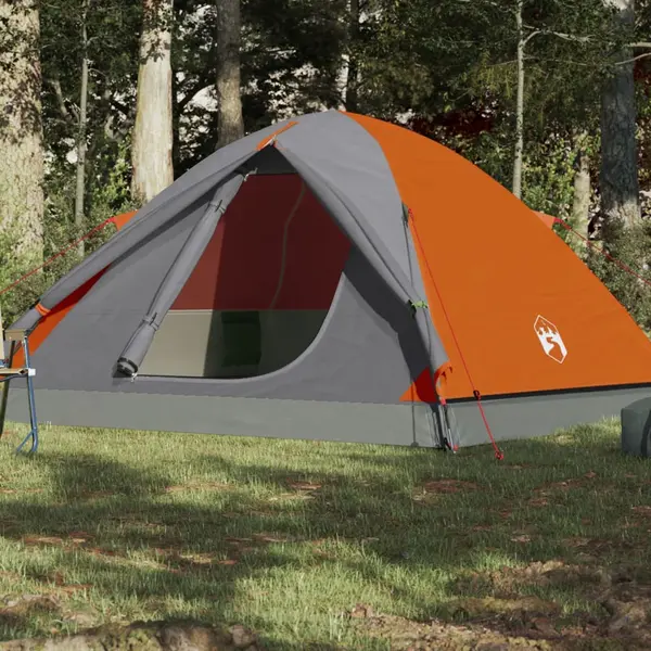 Gossi cort de camping cupola 3 persoane, portocaliu, impermeabil