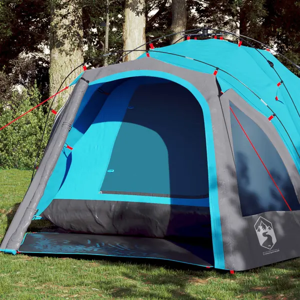 Gossi cort de camping cupola 3 persoane, setare rapida, albastru