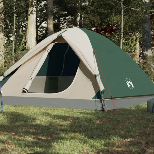 Gossi cort de camping cupola 6 persoane, verde, impermeabil