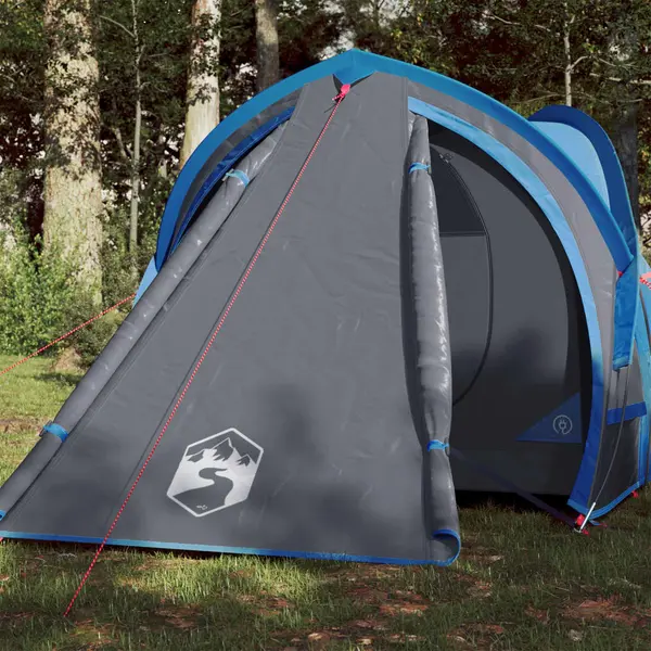 Gossi cort de camping cupola pentru 2 persoane, albastru, impermeabil