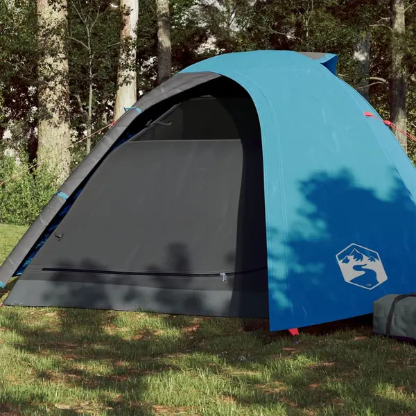 Gossi cort de camping cupola pentru 4 persoane, albastru, impermeabil