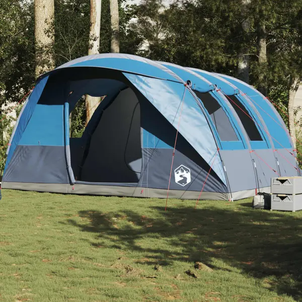 Gossi cort de camping pentru 5 persoane, albastru, impermeabil