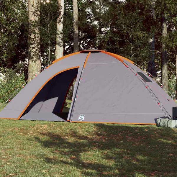 Gossi cort de camping pentru 8 persoane, portocaliu, impermeabil
