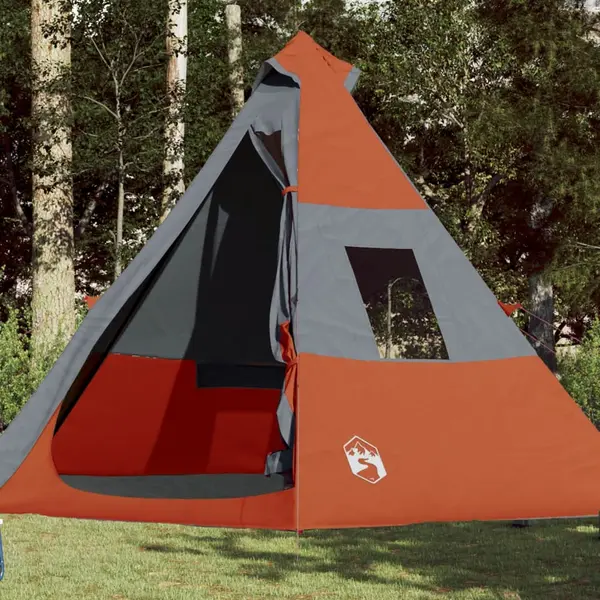 Gossi cort de camping tipi pentru 7 persoane, portocaliu, impermeabil