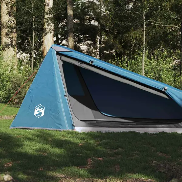 Gossi cort de camping tunel pentru 1 persoana, albastru, impermeabil