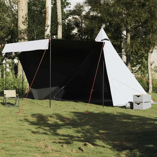 Gossi cort de familie tipi 6 persoane, alb opac textil impermeabil
