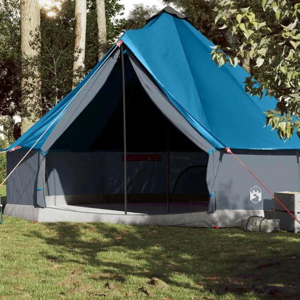 Gossi cort de familie tipi pentru 10 persoane, albastru, impermeabil