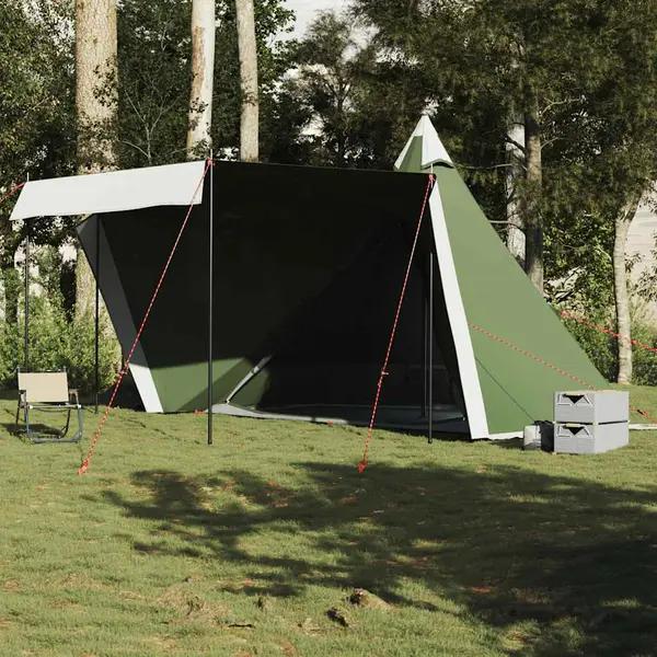 Gossi cort de familie tipi pentru 6 persoane, verde, impermeabil