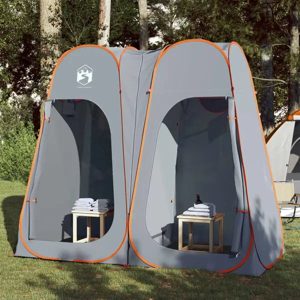 Gossi cort de intimitate pop-up, gri si portocaliu, impermeabil