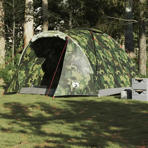 Gossi cort de pescuit pentru 2 persoane, camuflaj, impermeabil
