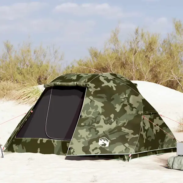 Gossi cort de pescuit pentru 5 persoane, camuflaj, impermeabil