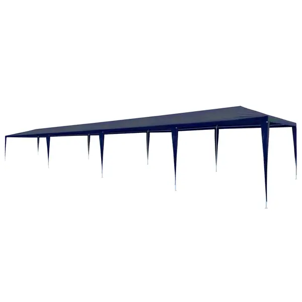 Gossi cort de petrecere, albastru, 3 x 12 m, pe