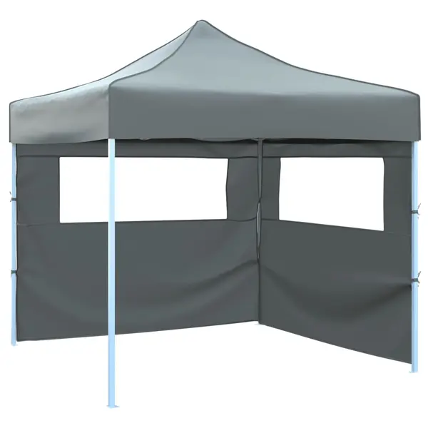Gossi cort de petrecere pliabil, 2 pereti laterali, antracit, 3 x 3 m