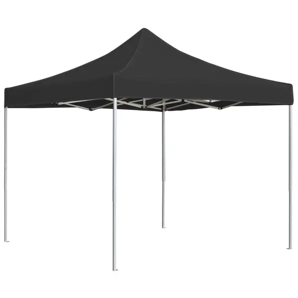 Gossi cort de petrecere pliabil, antracit, 2 x 2 m, aluminiu