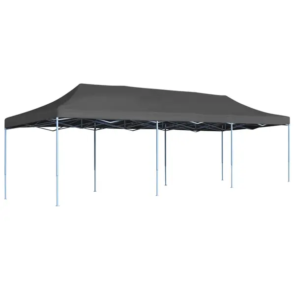 Gossi cort de petrecere pliabil, antracit, 3 x 9 m