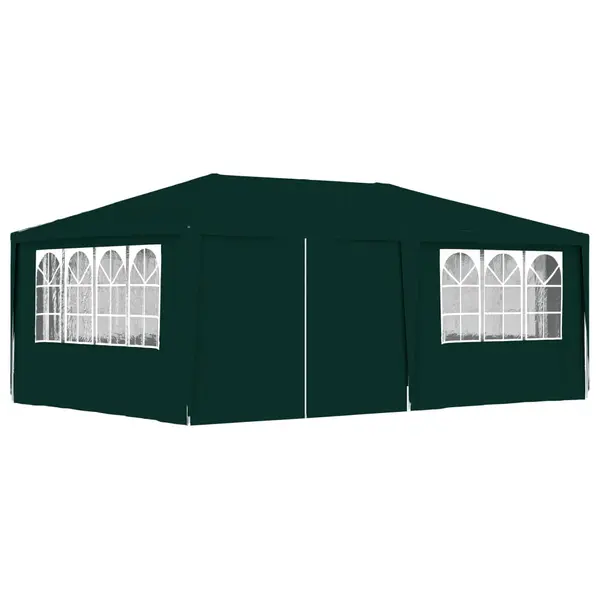 Gossi cort de petrecere profesional cu pereti verde 4 x 6 m 90 g/m2