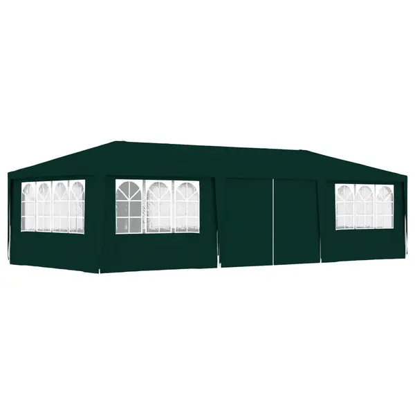 Gossi cort de petrecere profesional pereti laterali verde 4x9m 90g/m2