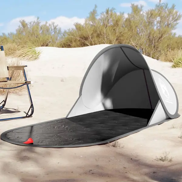 Gossi cort de plaja pop-up, gri, impermeabil