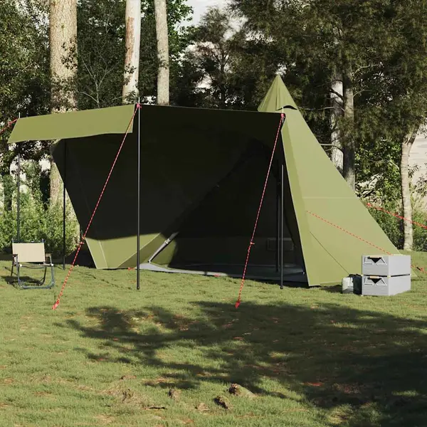 Gossi cort familie tipi pentru 6 persoane verde masliniu impermeabil