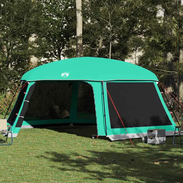 Gossi cort piscina cu pereti detasabili cu acoperis&plasa verde mare