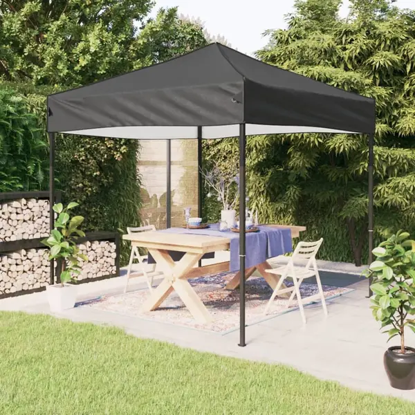 Gossi cort pliabil pentru petrecere, antracit, 3x3 m