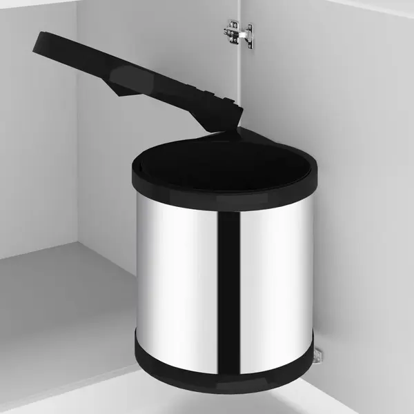 Gossi cos de gunoi incorporat de bucatarie, 8 l, otel inoxidabil