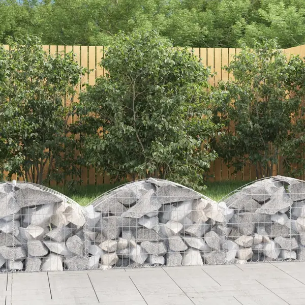 Gossi cos gabion arcuit, 100x30x40/60 cm, fier galvanizat