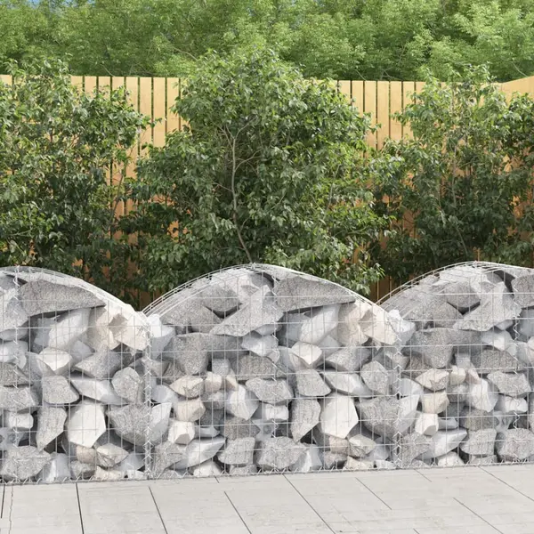 Gossi cos gabion arcuit, 100x50x60/80 cm, fier galvanizat