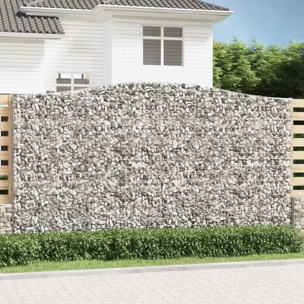 Gossi cos gabion arcuit 400x30x220/240 cm fier galvanizat
