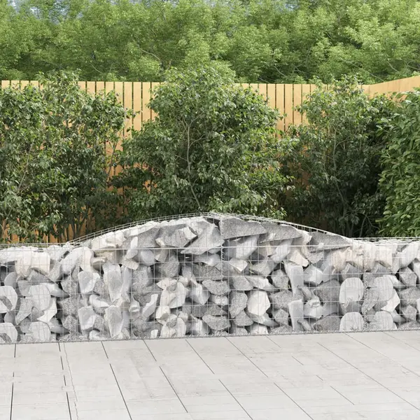 Gossi cos gabion arcuit 400x50x60/80 cm fier galvanizat