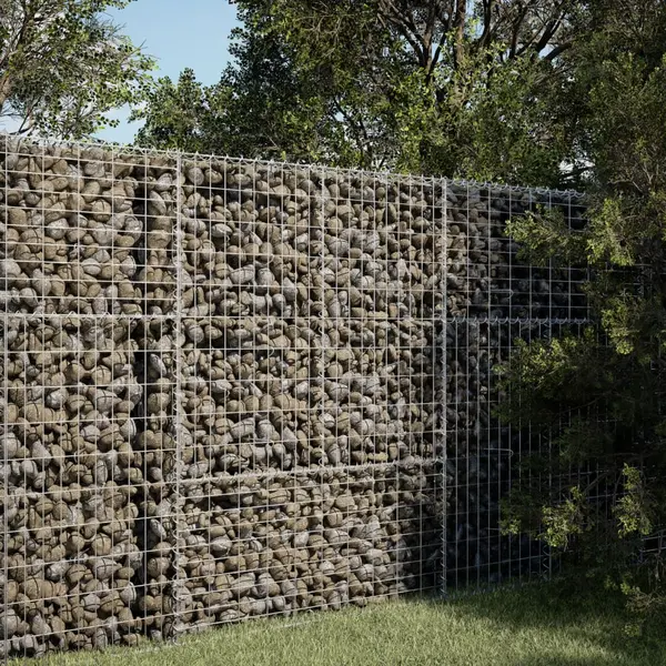 Gossi cos gabion cu capac, 100x100x150 cm, fier galvanizat