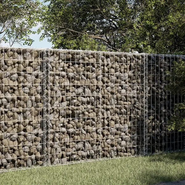 Gossi cos gabion cu capac, 150x100x100 cm, fier galvanizat