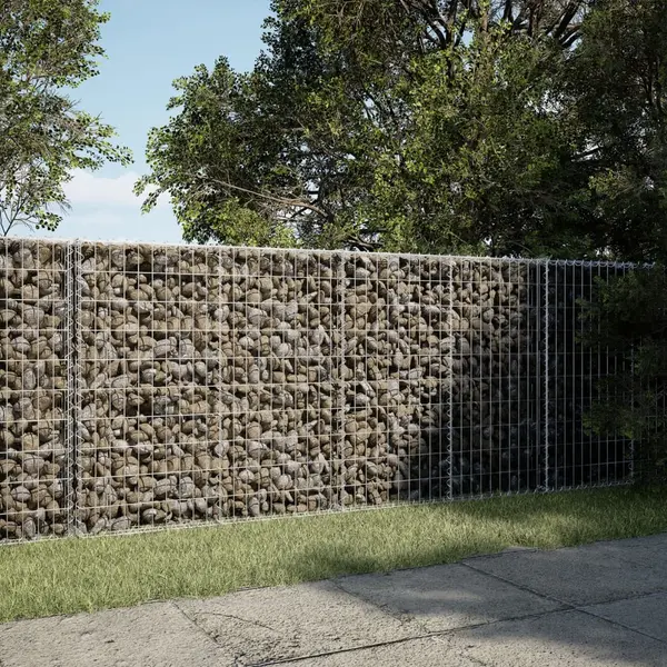 Gossi cos gabion cu capac, 200x50x100 cm, fier galvanizat