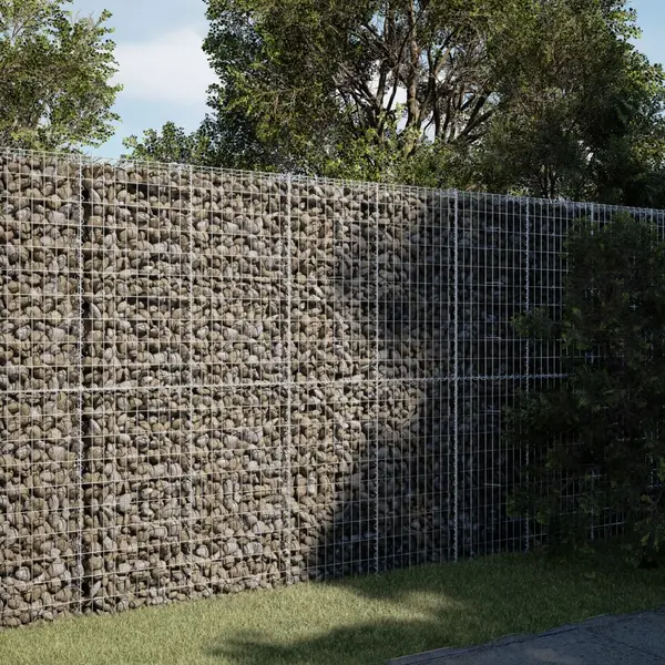 Gossi cos gabion cu capac, 250x100x200 cm, fier galvanizat