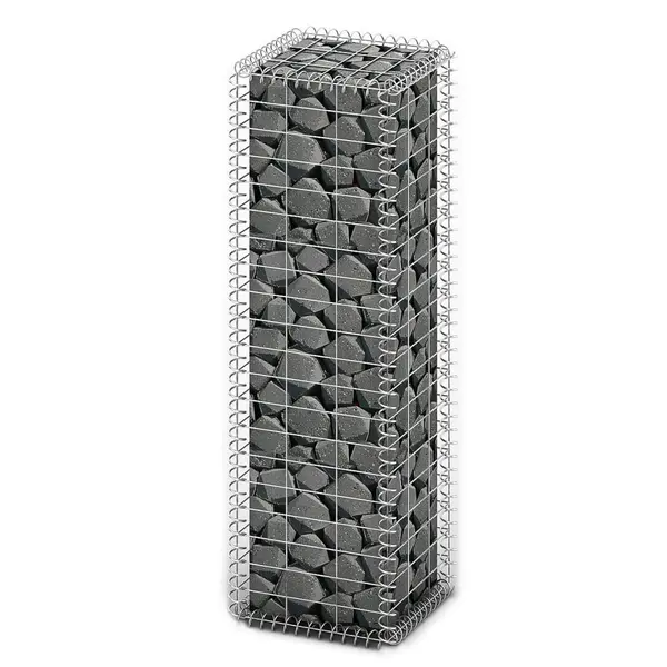 Gossi cos gabion cu capace, sarma galvanizata, 100 x 30 x 30 cm