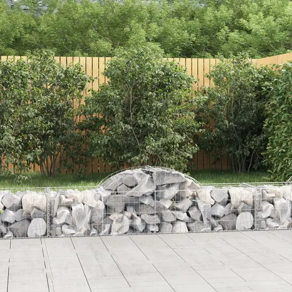 Gossi cosuri gabion arcuite 10 buc, 200x50x40/60 cm, fier galvanizat