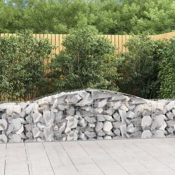 Gossi cosuri gabion arcuite 10 buc, 400x50x60/80 cm, fier galvanizat