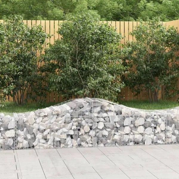 Gossi cosuri gabion arcuite 11 buc, 200x50x40/60 cm, fier galvanizat