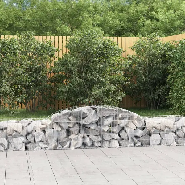 Gossi cosuri gabion arcuite, 13 buc., 300x50x40/60cm, fier galvanizat