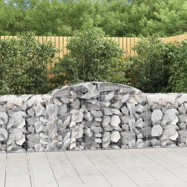 Gossi cosuri gabion arcuite 13 buc, 300x50x80/100 cm, fier galvanizat