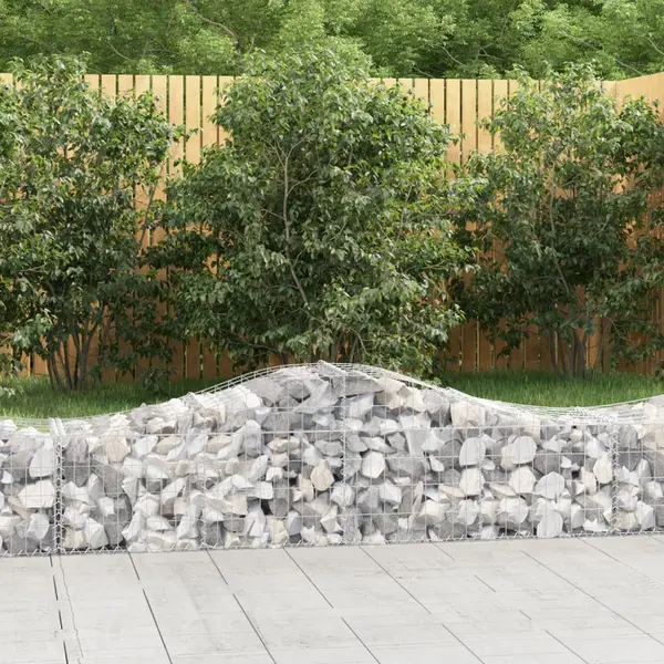 Gossi cosuri gabion arcuite 14 buc, 200x50x40/60 cm, fier galvanizat