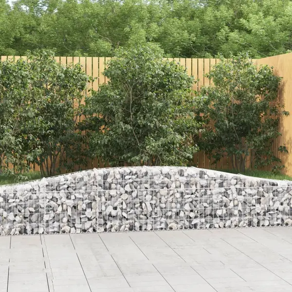 Gossi cosuri gabion arcuite 2 buc, 400x30x40/60 cm, fier galvanizat