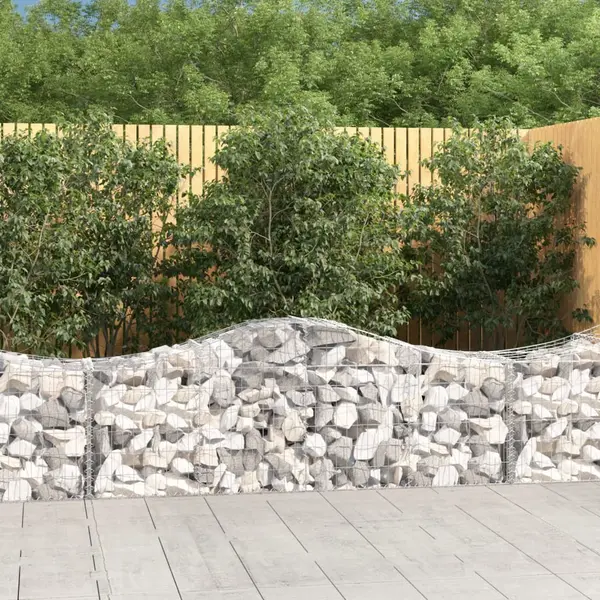 Gossi cosuri gabion arcuite 20 buc, 200x50x60/80 cm, fier galvanizat
