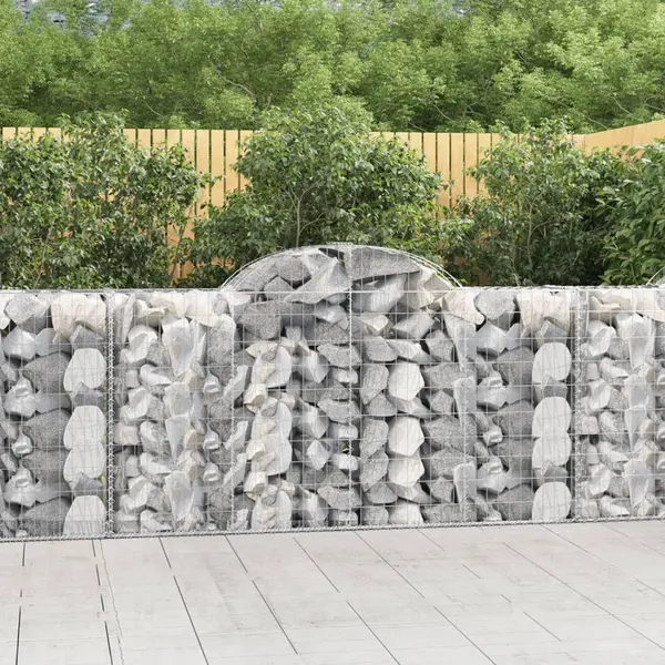 Gossi cosuri gabion arcuite 50 buc, 200x50x100/120 cm fier galvanizat