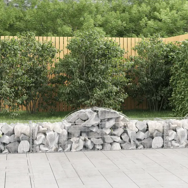 Gossi cosuri gabion arcuite 6 buc, 200x50x40/60 cm, fier galvanizat