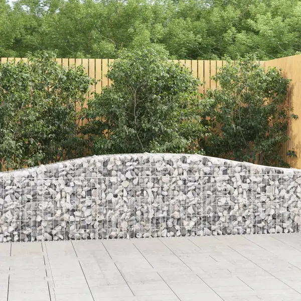 Gossi cosuri gabion arcuite 7 buc, 400x30x60/80 cm, fier galvanizat
