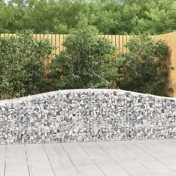 Gossi cosuri gabion arcuite 7 buc, 400x50x60/80 cm, fier galvanizat
