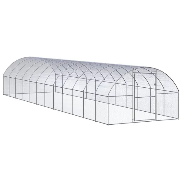 Gossi cotet de gaini pentru exterior, 3x12x2 m, otel zincat