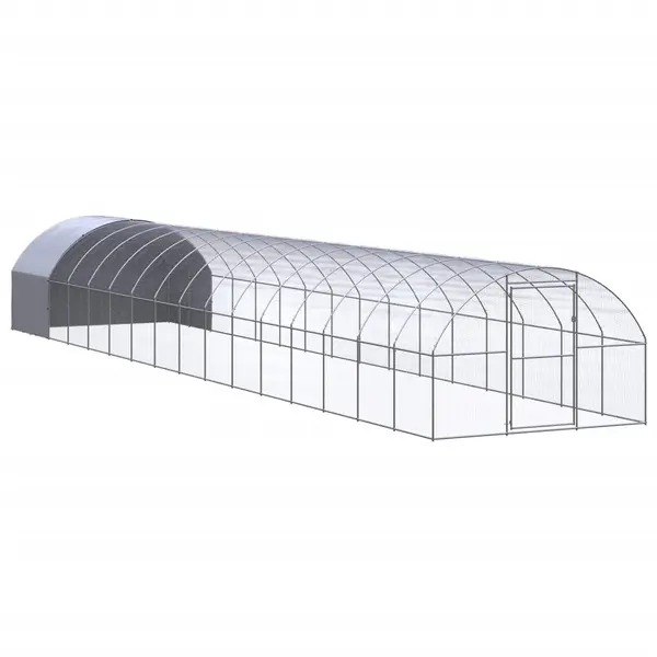 Gossi cotet de gaini pentru exterior, 3x16x2 m, otel zincat