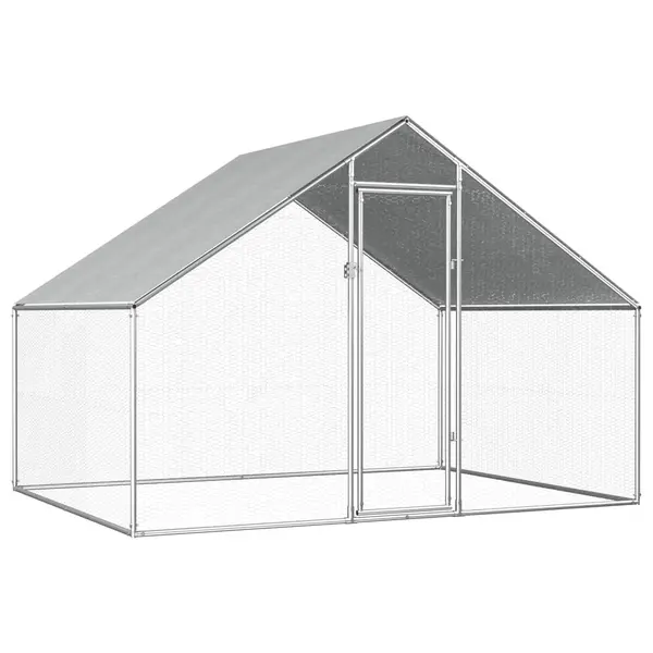 Gossi cotet de pasari pentru exterior, 2,75x2x1,92 m, otel galvanizat